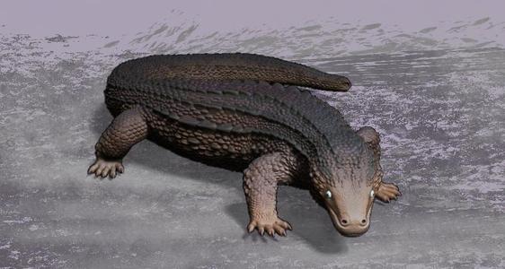 Earless Monitor Lizard sculpture