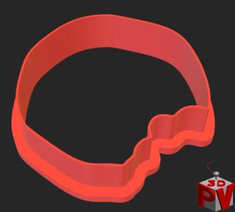 Bitten Round Cookie Cutter