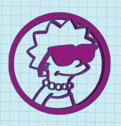 the simpson lisa wall art