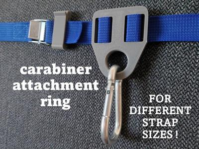 carabiner strap attachment ring (horizontal) DIFFERENT SIZES