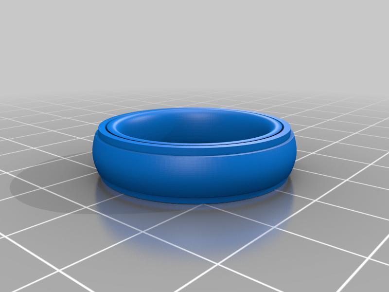 Fidget ring - ridged edge