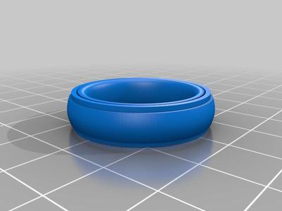 Fidget ring - ridged edge