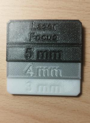 Laser Focus Distance Jig