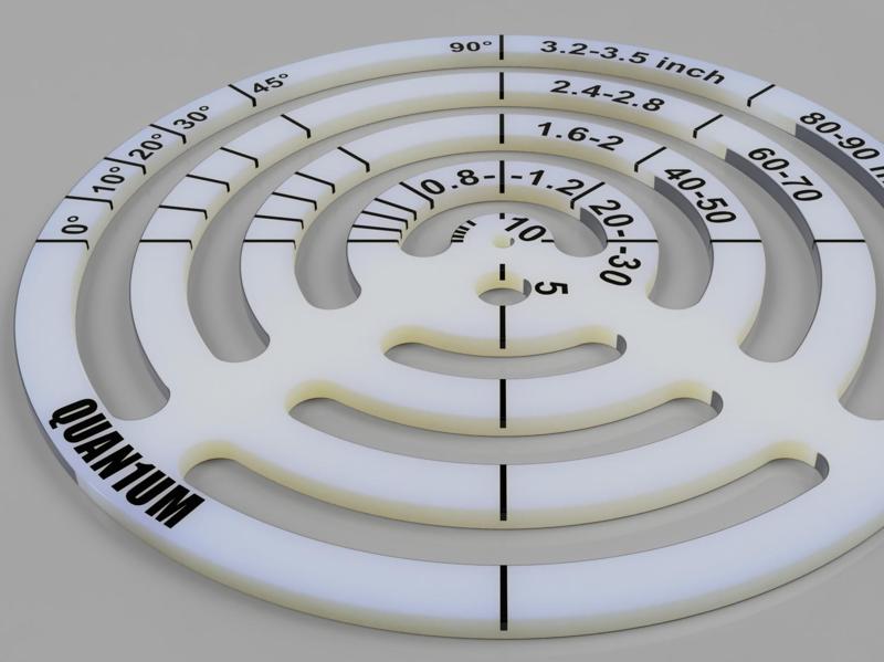 Circle Drawing Template 5mm - 90mm