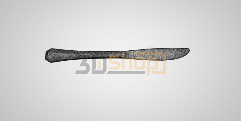 Knife - Kitchen tool, Kitchen equipment, Cutlery, Food, food cutlery, decoration, 3D Scan, STL File