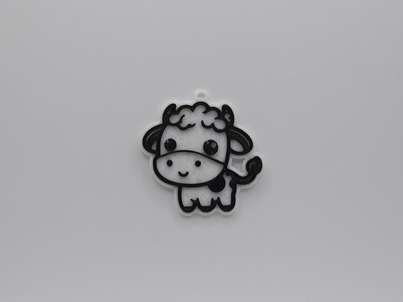 Cute Cow Keychain