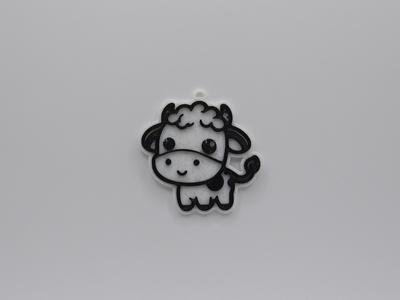 Cute Cow Keychain