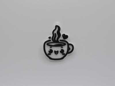 Cute Cup of Coffee Keychain