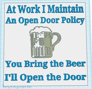 Open Door Sign
