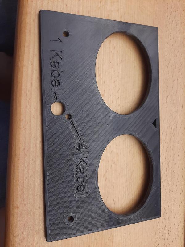 Deckenanbau Schablone