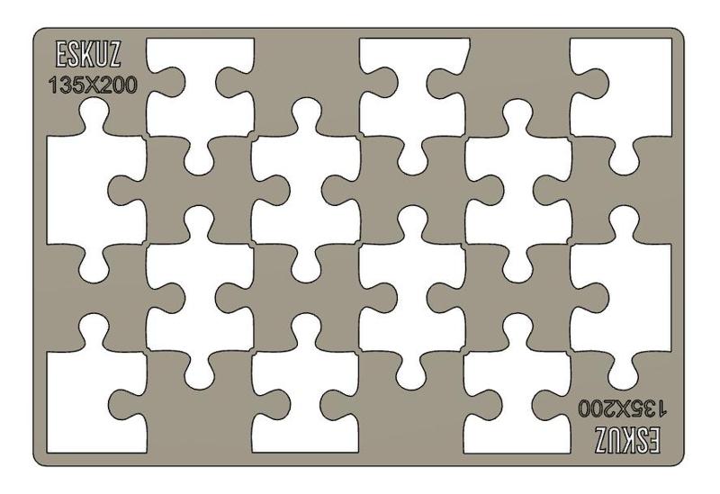 Plantilla para hacer puzzles