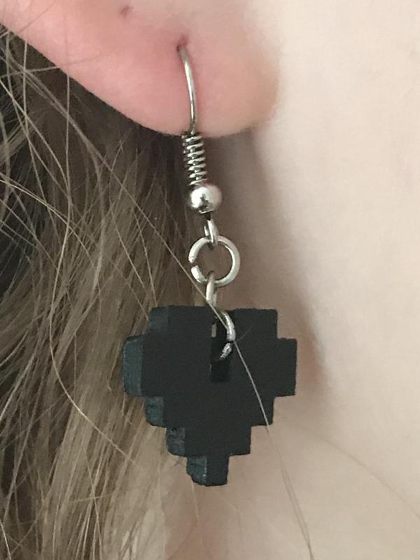 Pixel Heart Earring