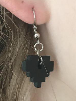 Pixel Heart Earring