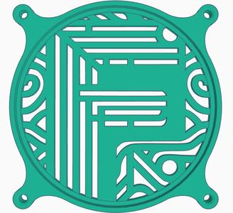 Fan cover: Letter F (120 mm)
