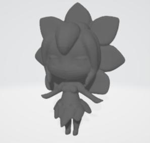 Chibi flower girl