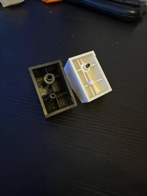 Corsair 4000d case rear foot (STEP+f3d)