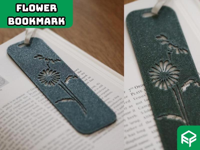 Flower bookmark