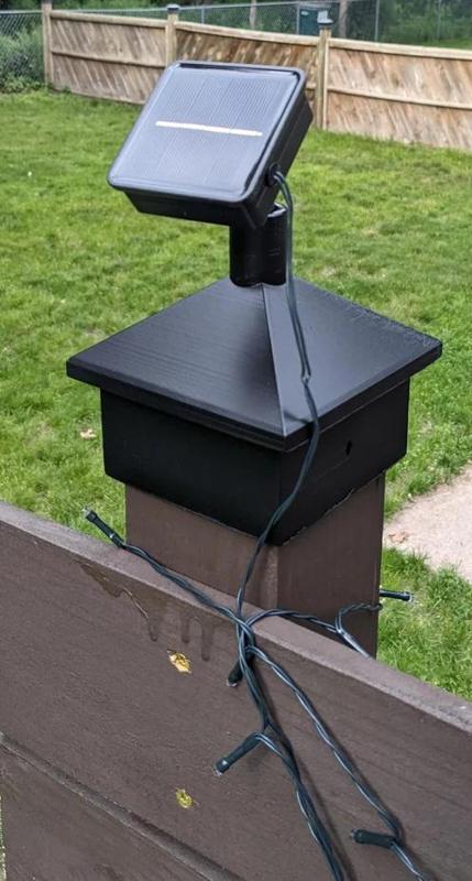 Fence Post Cap Solar Panel Holder