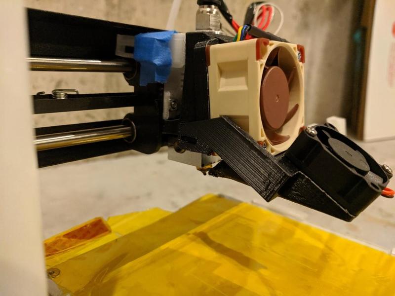 Monoprice Select Mini E3Dv6 40mm fan Zero Offset Mount 