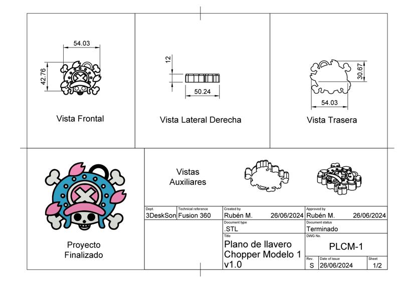 Llavero de Chopper - One Piece