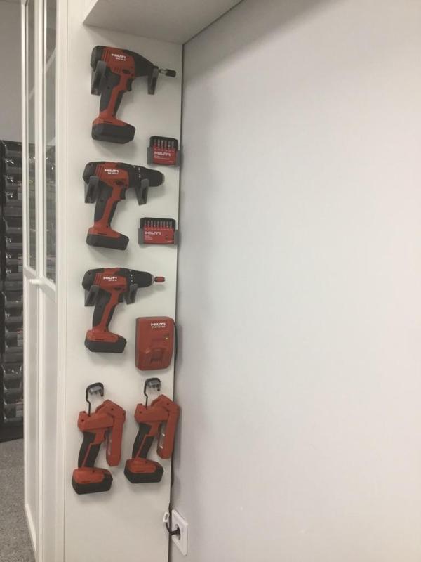 Hilti Cordless tools wall mount system