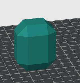 3d Minecraft emerald