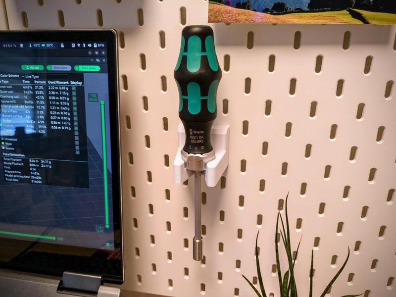 Wera Kraftform Kompakt 27 RA Ikea Skadis Mount