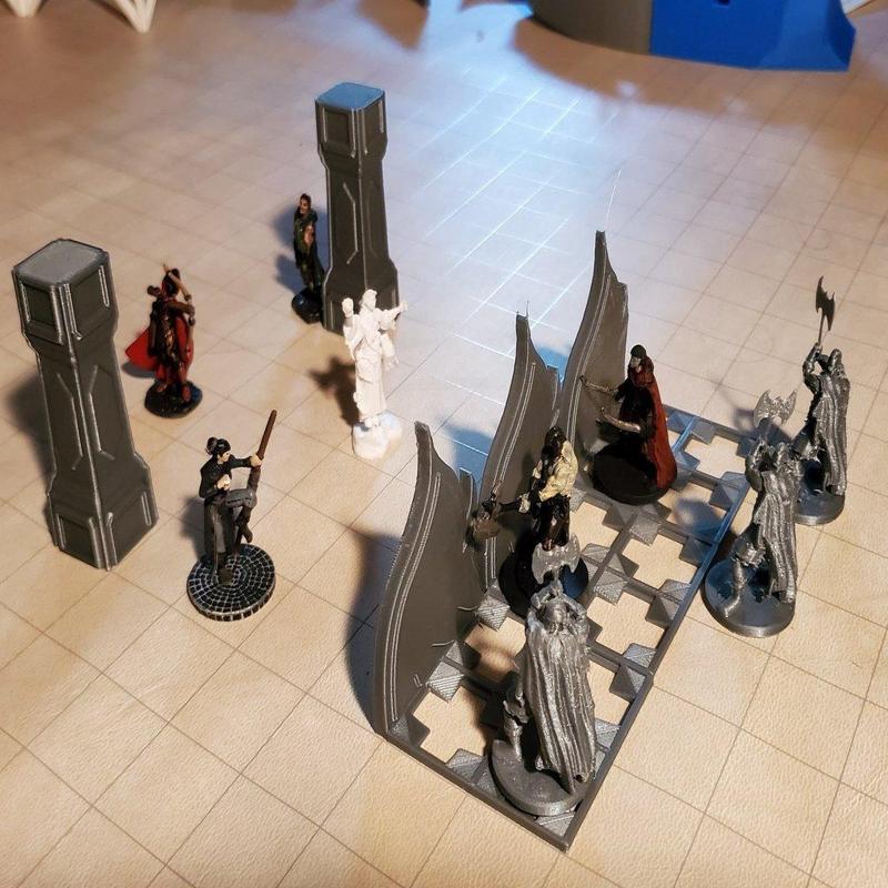 D&D Tabletop Wall of Fire Marker