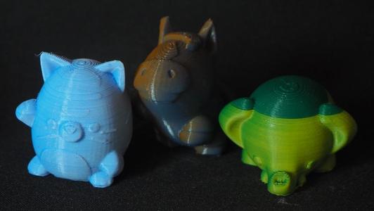 Filament spiral for dual color filament