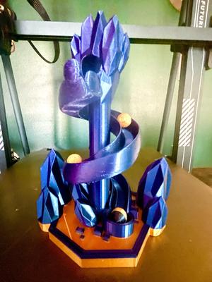 Crystalized marble run