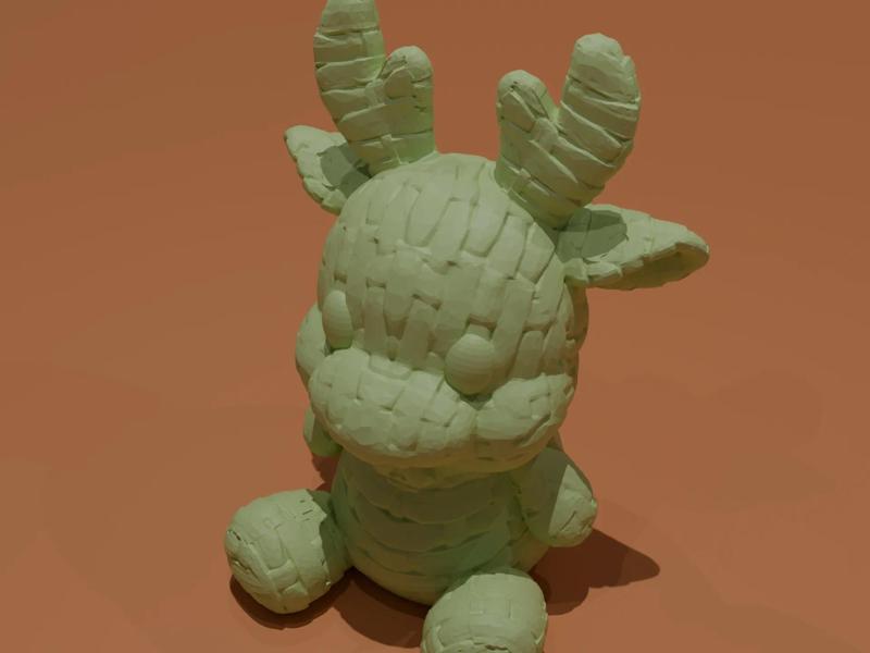 Christmas Simple Knitted Reindeer