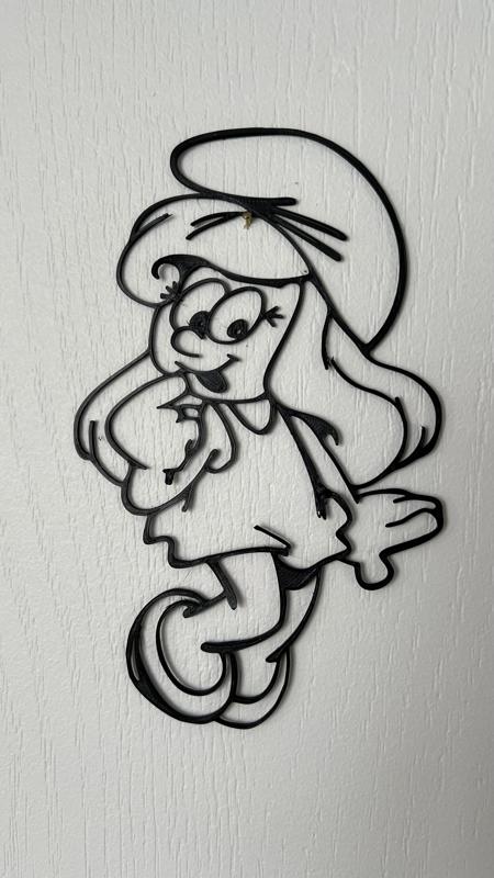 Smurfette Wall Art #1 (Schtroumpfette)