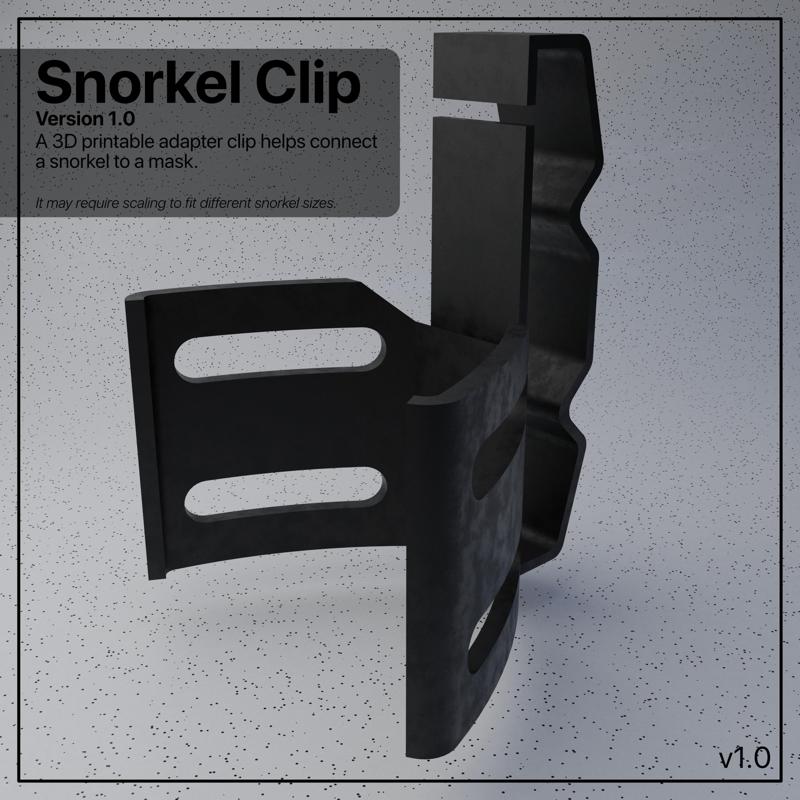 Snorkel to Mask Adapter Clip