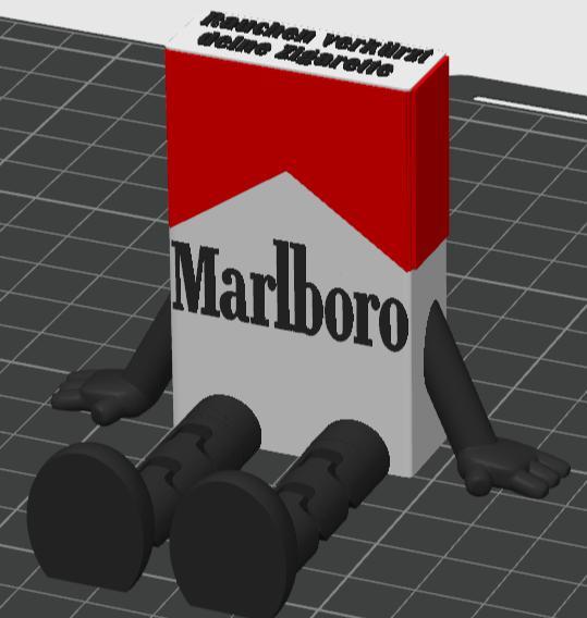 Movable cigarette box
