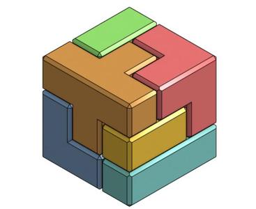 3 by 3 Packing Puzzle w Case