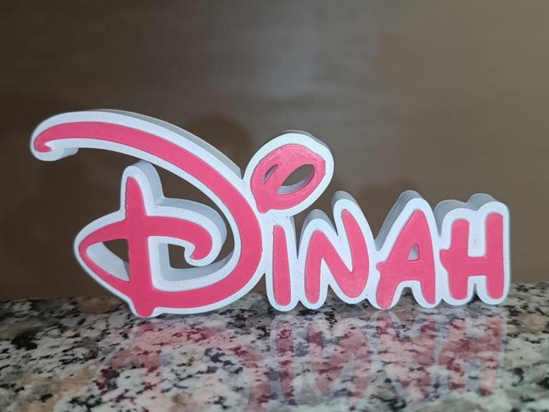 Dinah Disney Name Sign Decorated Room child Birth