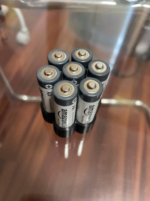 Seven pack of battery AAA or AA