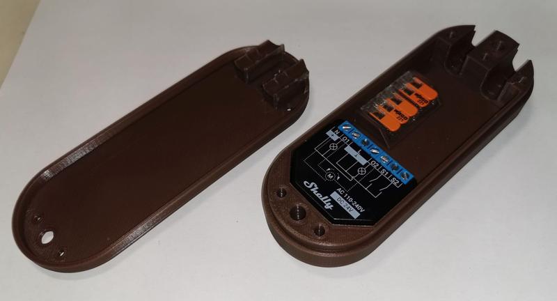 wallmount case for Shelly 2 / Wandgehäuse für Shelly 2