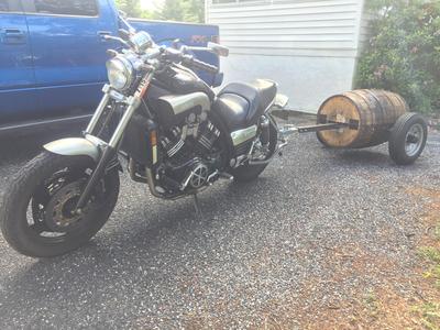 Yamaha VMAX 1700 exhaust and intake motor cover