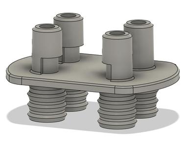 Eight Sleep Pod 4 Cover to 1/2" (Internal Diameter) Hose Adapter