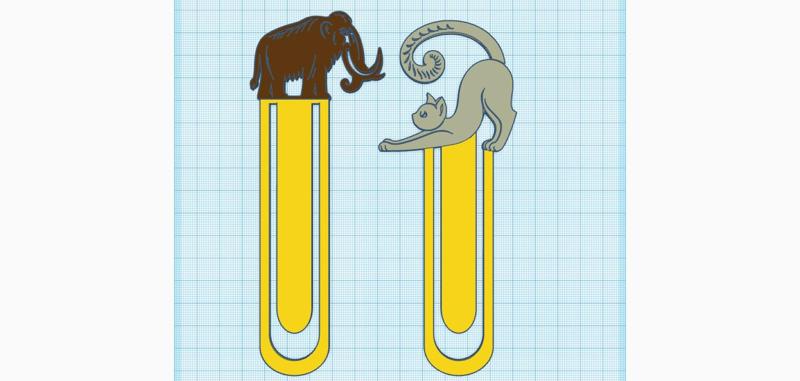 Bookmarks: Cat, leshy and mammoth