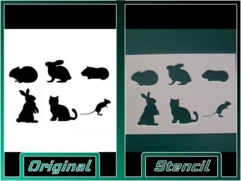 Tiny Critters Stencil