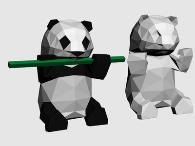 Lowpoly Panda