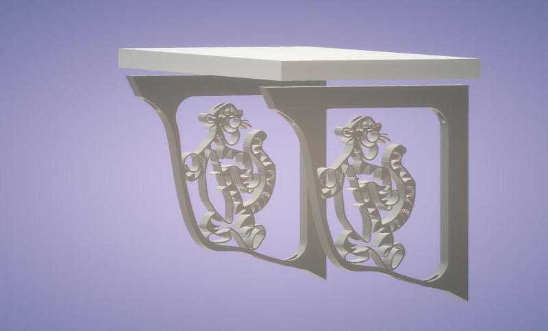 tigger winnie WOOD CHILD'S ROOM FLOOR RACK