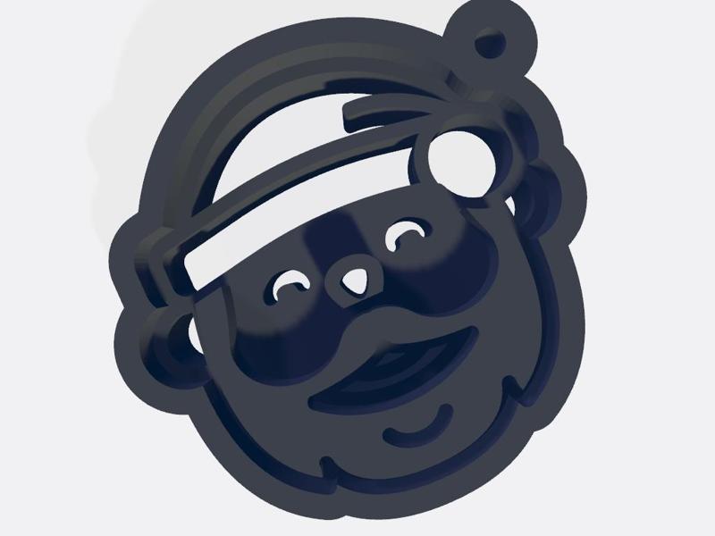 Keychain Santa Claus