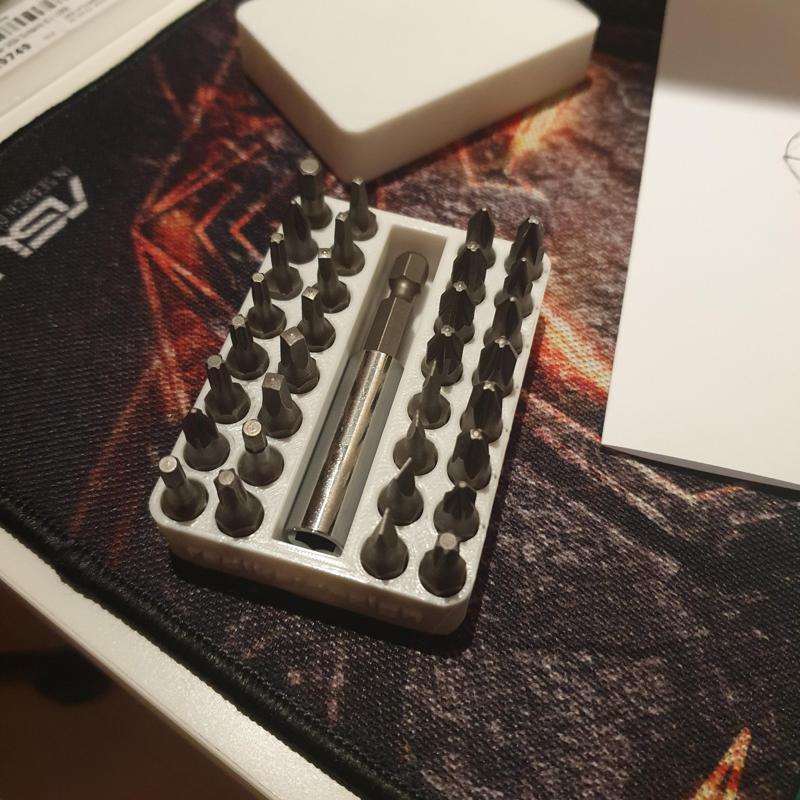 Screwdriver bits organizer