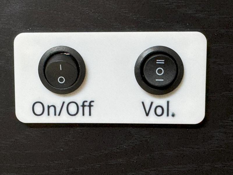 Arcade 1up Power Volume Plate
