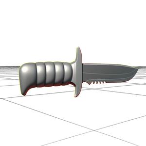 Tactical Knife 3D Model STL Printable