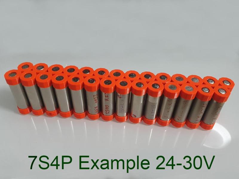 8x 18650 Shifted Battery Holder