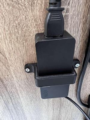 Under desk power supply bracket/holder